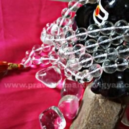 Diamond Cut Sphatik Mala 8mm