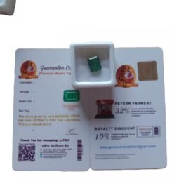 Abhimantrit Panna (Emerald Stone) in square Shape – 3.90 Carat & Lab- Certified